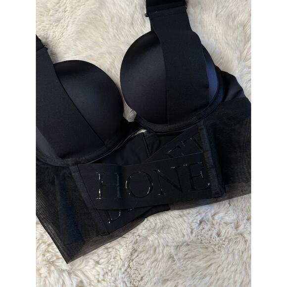 Honey Birdette ALEXIS🖤 Black Branded Push Up Bra 32C - Picture 3 of 6
